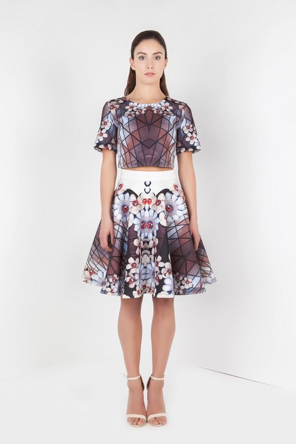 PETITE Liza Cherry Blossom crop top by Petriiski :: BombPetite.com