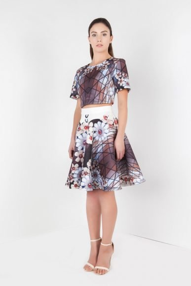 PETITE Liza Cherry Blossom crop top by Petriiski :: BombPetite.com