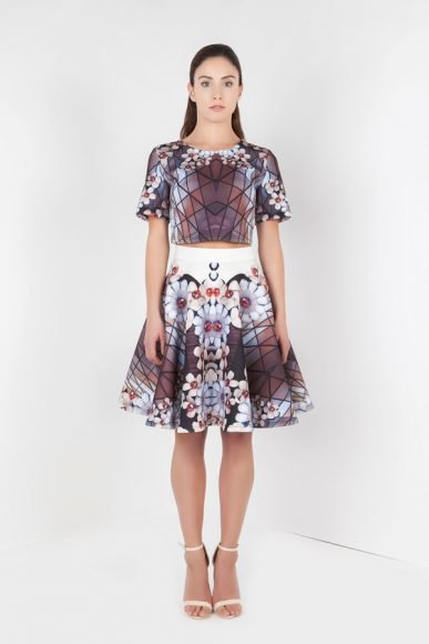 PETITE Liza Cherry Blossom skirt by Petriiski :: BombPetite.com