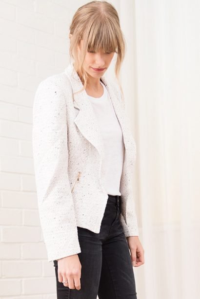 PETITE Royal Jacket in cream by Charlotte London :: BombPetite.com