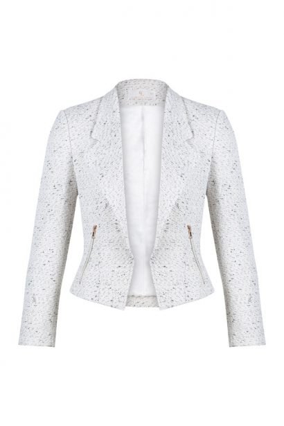 PETITE Royal Jacket in cream by Charlotte London :: BombPetite.com