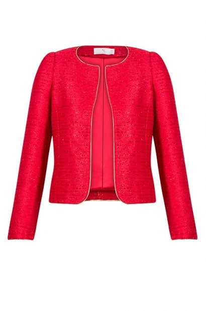 charlotte-london-PETITE-rope-jacket-in-red :: BombPetite.com