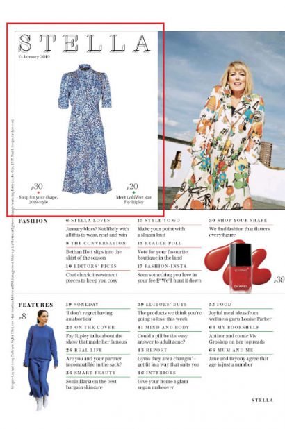 Petite_Nancy_Mac_Sable_Midi_Dress_Blue_Floral_Print_Satin_Crepe :: BombPetite.com